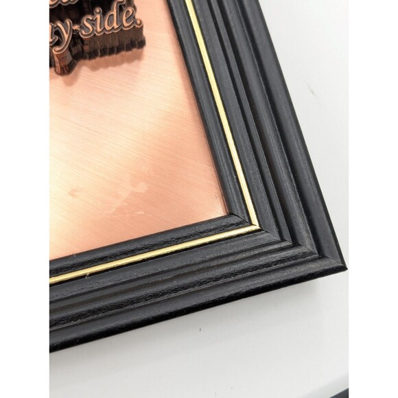 Policeman 3D Copper Art "to Serve and Protect" Quote Prayer Large 22"x16" Framed - Picture 7 of 13